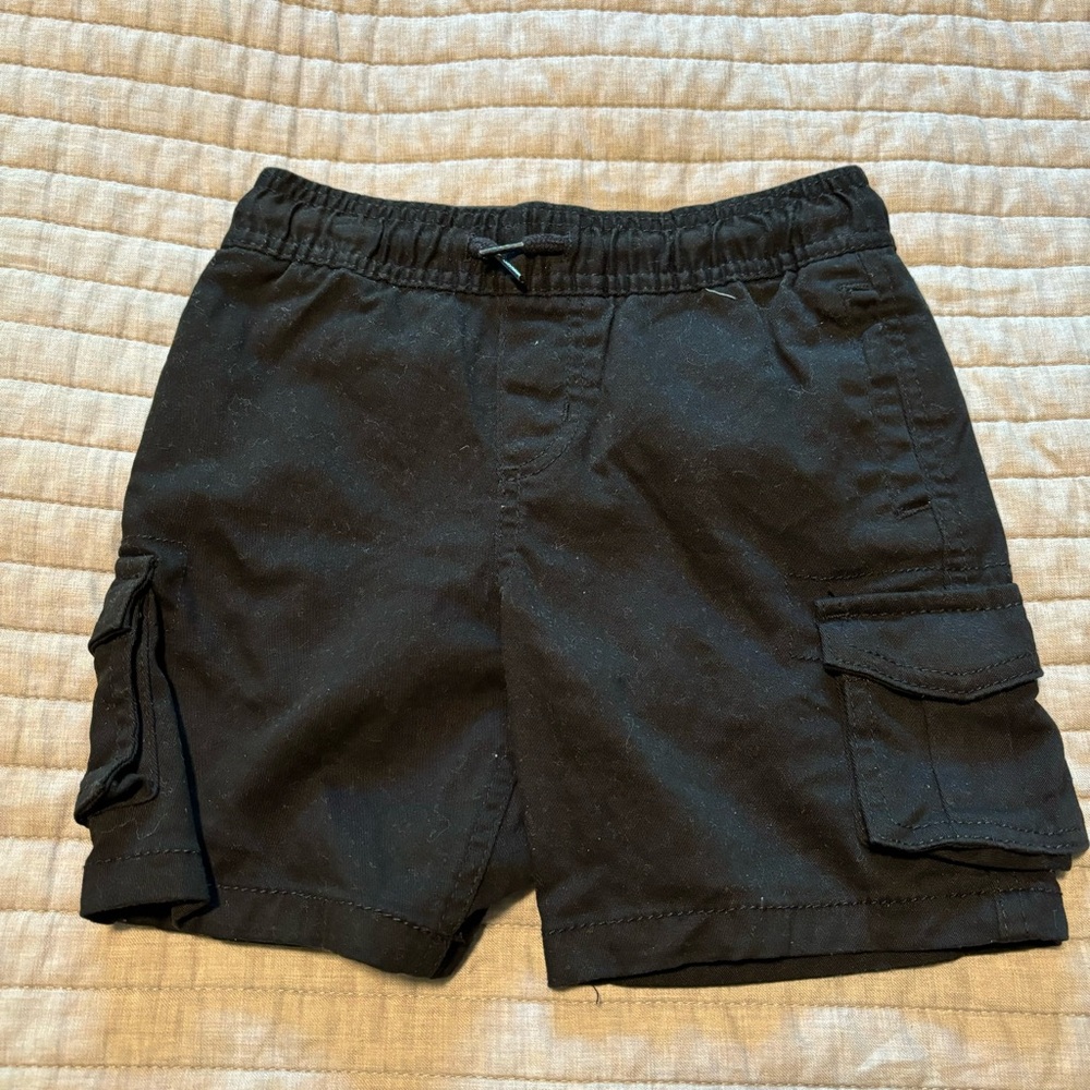 NWOT Wonder Nation Black Cargo Shorts
